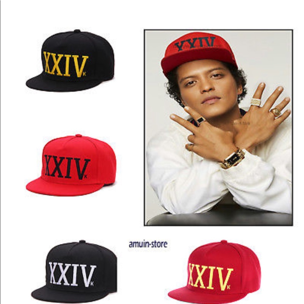 2018 New Bruno Mars 24k Magic Baseball Cap